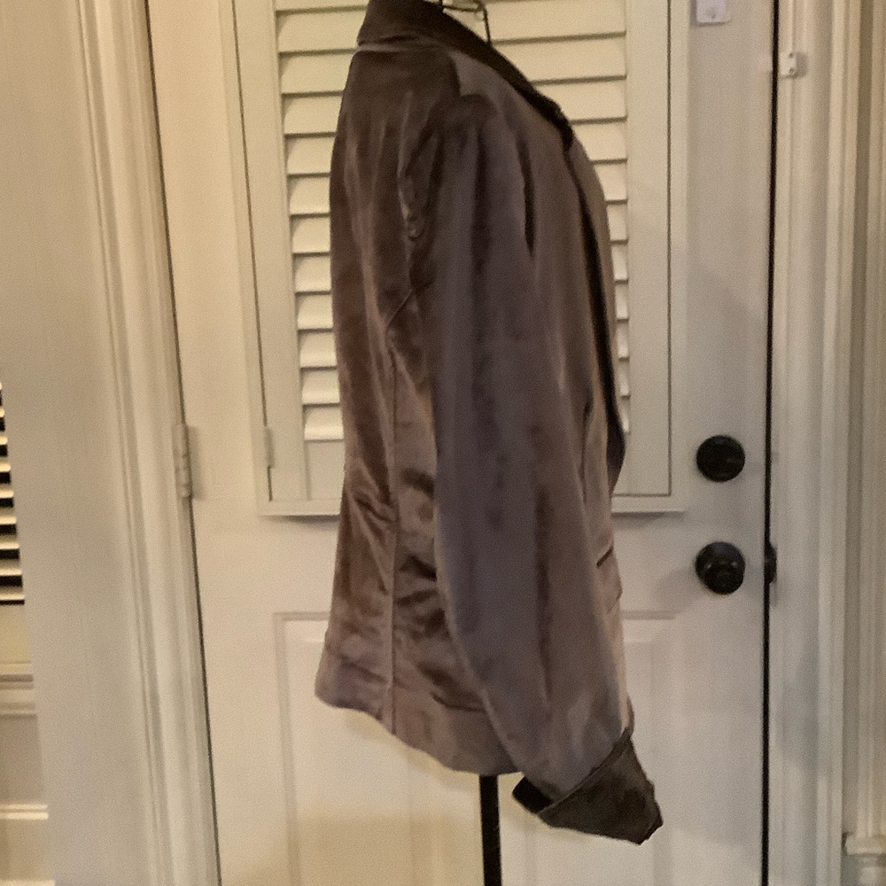 Free People Charcoal Velvet Blazer - Picture 2 of 7